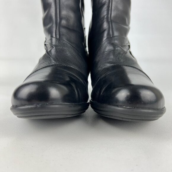 Clarks Black Heeled Boots - Picture 6 of 16